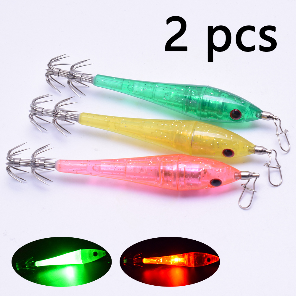 Fishing Boat Navigation Light - 2개 LED 수중 루어 라이트, 후크가