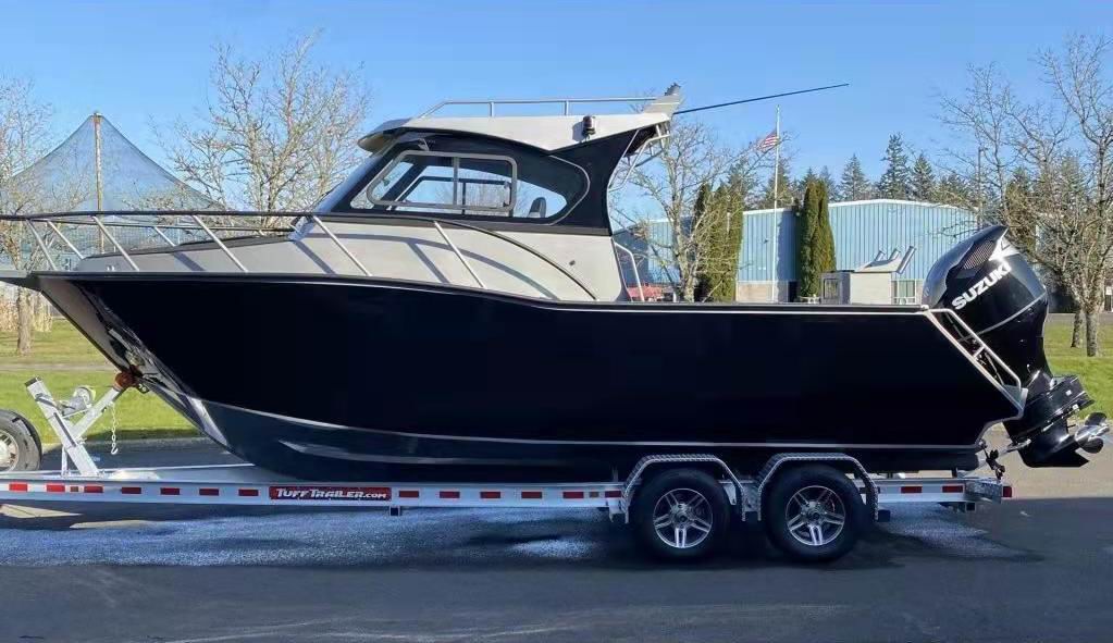 Fishing Boat Outboard Motor - 알루미늄 고급 캐빈 크루저 보트 25피트